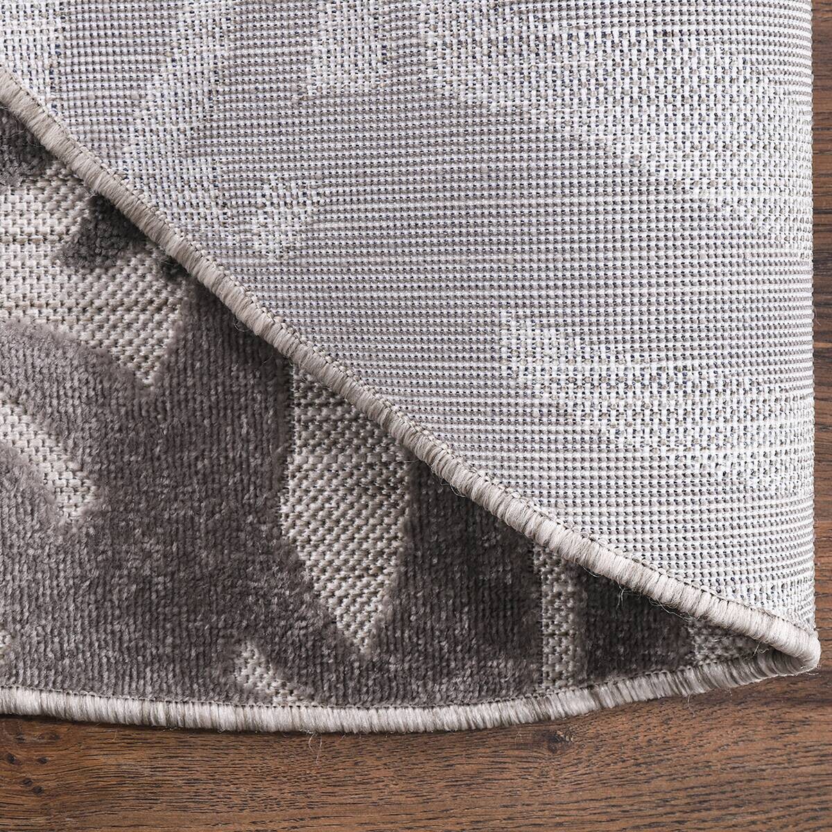 Sanat Outdoorteppich FLORAL grau D: ca. 120 cm