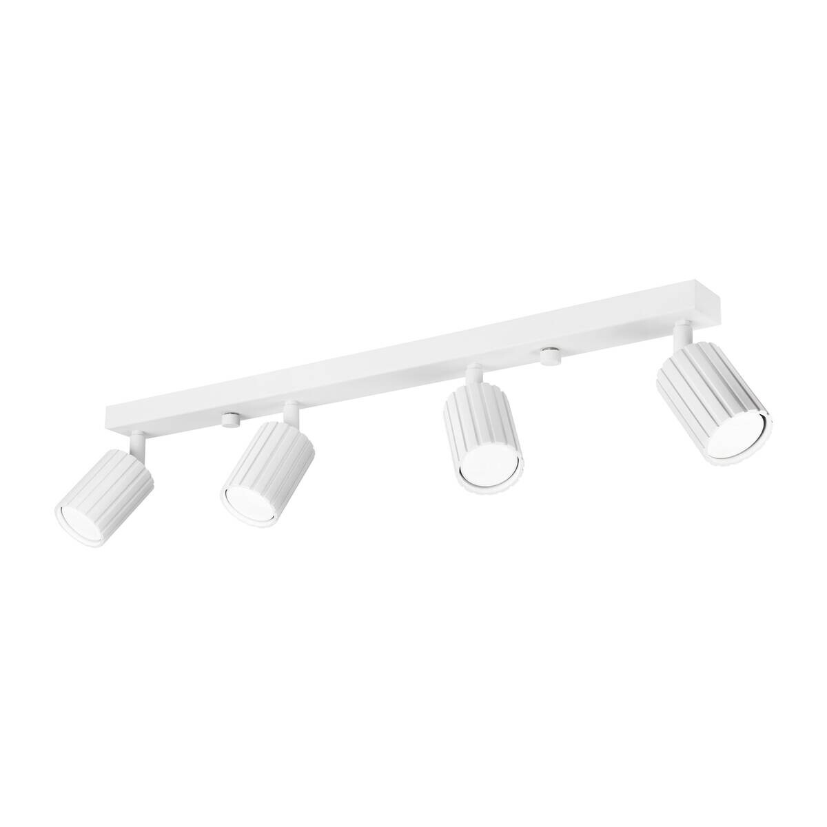 Lamkur Strahler Prisma weiß Stahl B/H/L: ca. 6,5x16,5x81 cm 4 Brennstellen