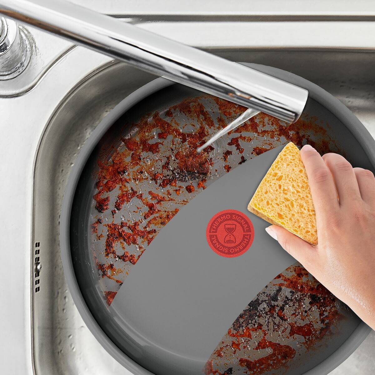 Tefal Pfanne schwarz Aluminium D: ca. 28 cm