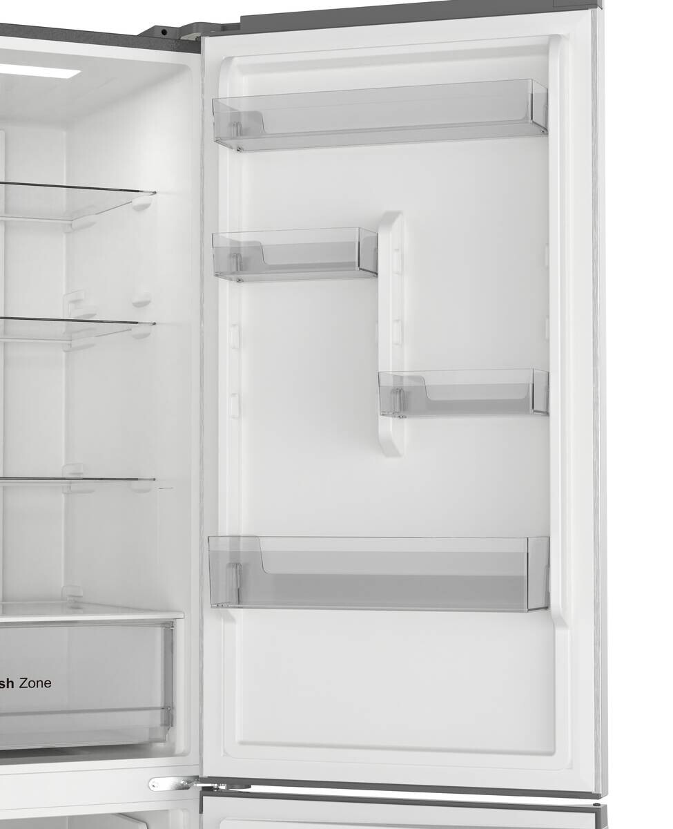 POCOline Kühl-/Gefrierkombination KGK186-405DIXNFD Inox B/H/T: ca. 59,5x185,5x67 cm