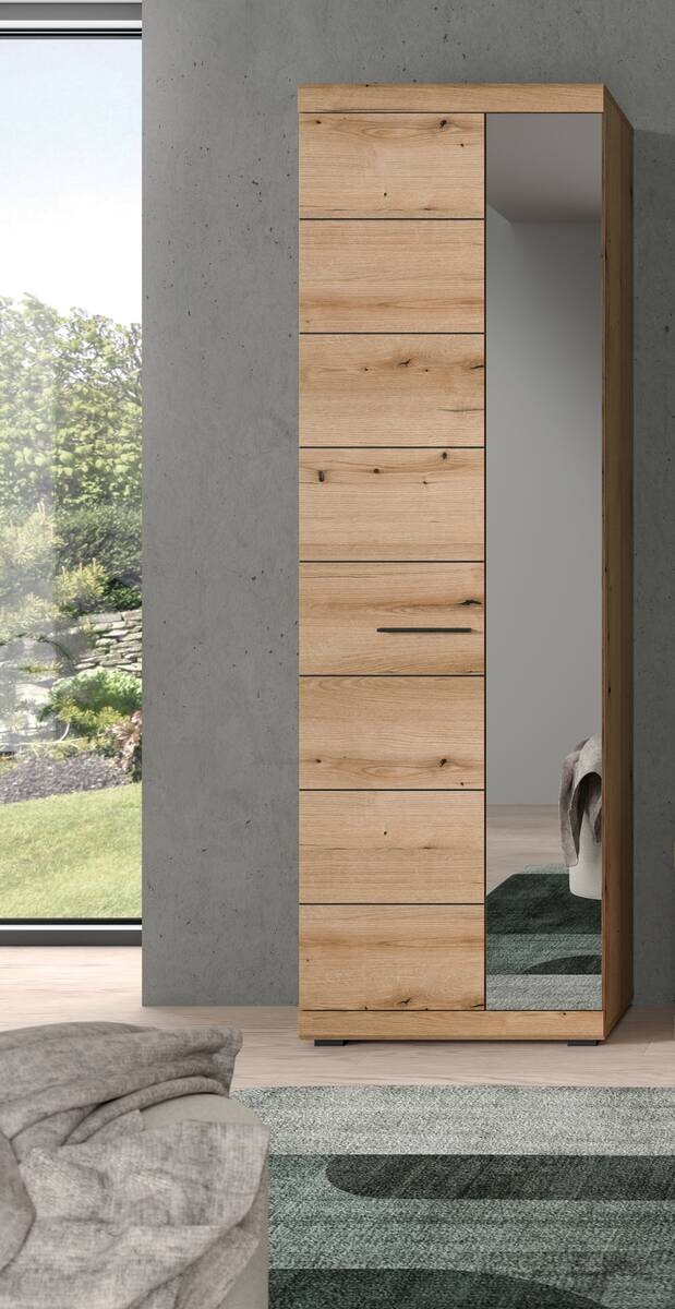 Garderobenschrank SCOUT Evoke Oak Nachbildung B/H/T: ca. 62x197x37 cm