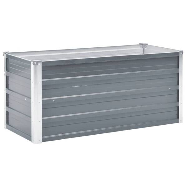Hochbeet grau Stahl B/H/L: ca. 40x45x100 cm
