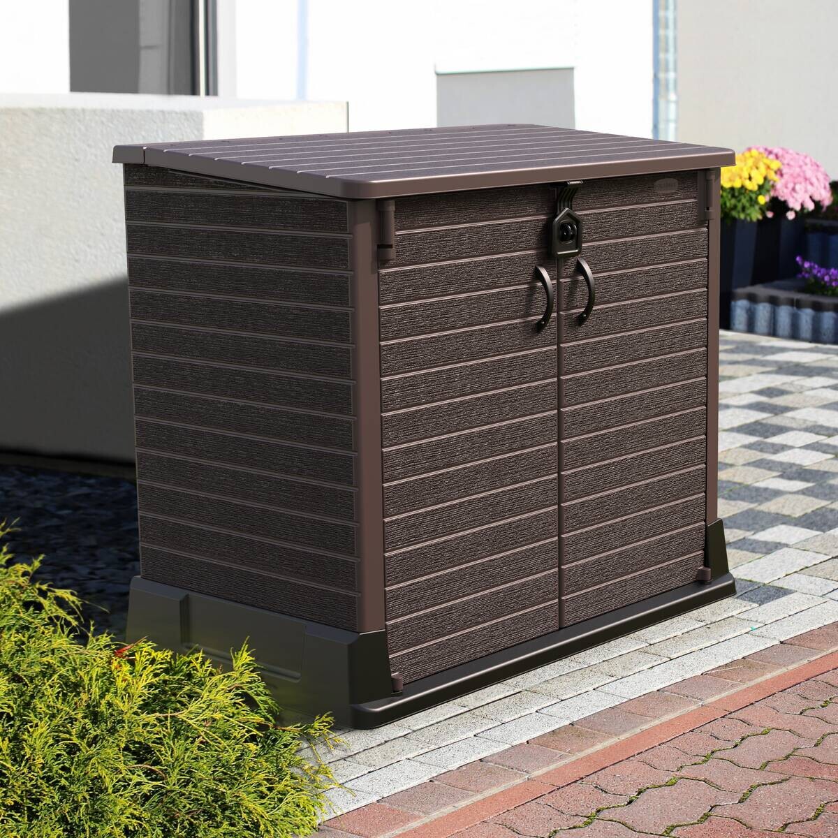Duramax Aufbewahrungsbox StoreAway braun Kunststoff B/H/L: ca. 110x74x130 cm