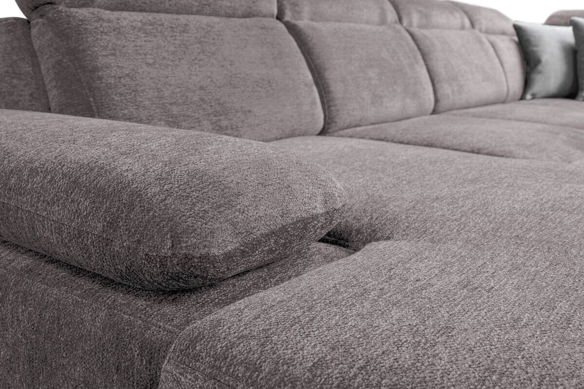 Wohnlandschaft Cordoba braun Webstoff B/H/T: ca. 359x105x232 cm