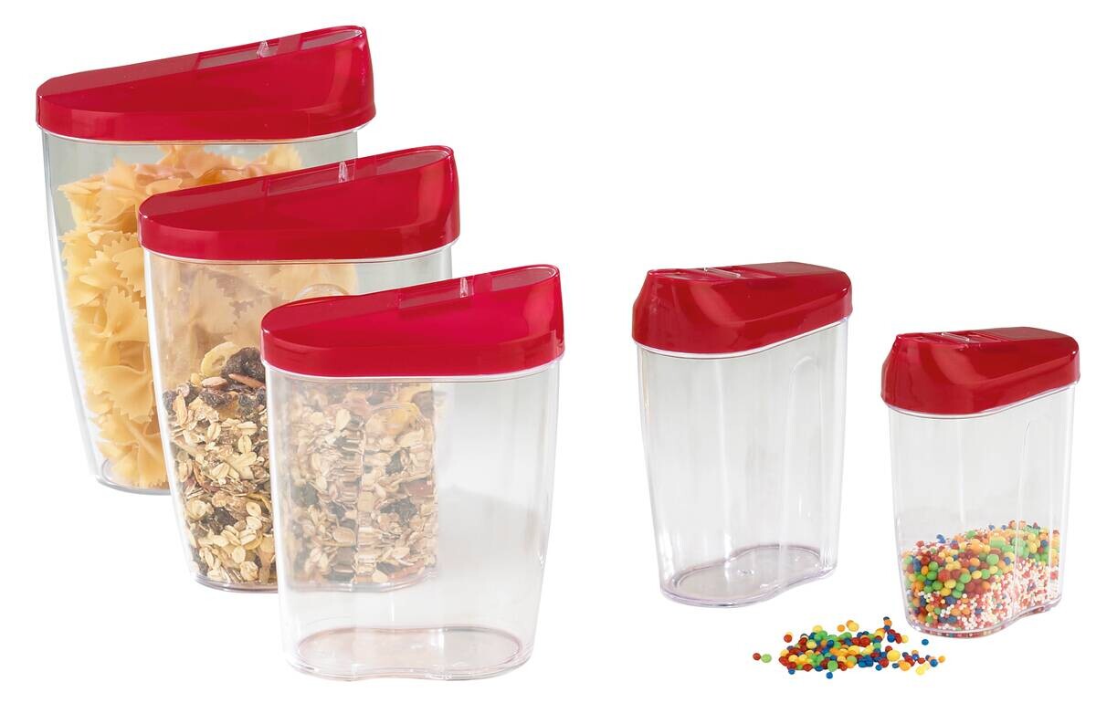 Schüttdosenset sortiert B/H/L: ca. 9x20,5x15 cm