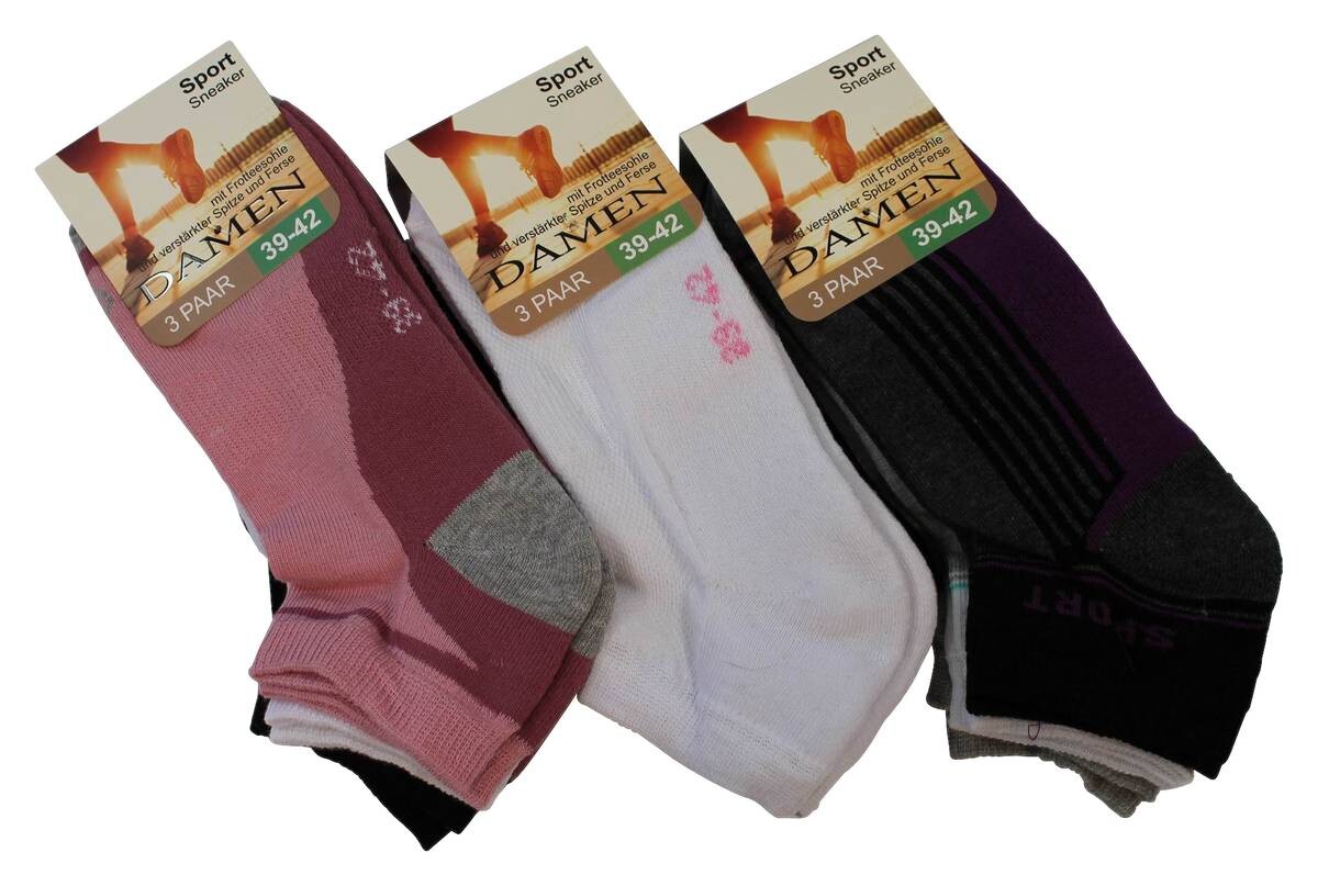 Damen-Socken sortiert 1 Packstücke Größe 39-42