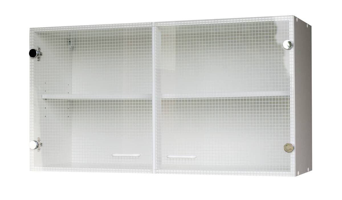 Glashängeschrank weiß matt B/H/T: ca. 100x53x35 cm