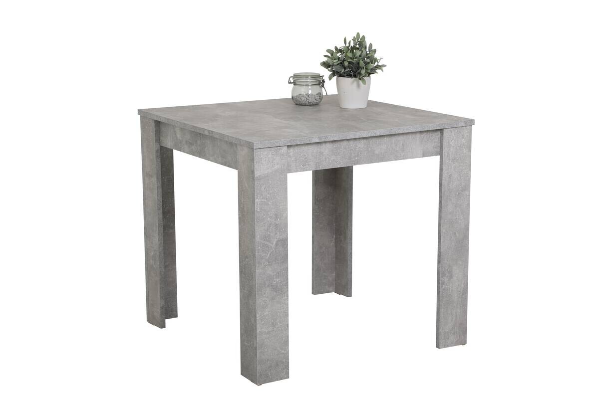 Tischgruppe duo grau Beton Optik B/H/T: ca. 80x75x80 cm