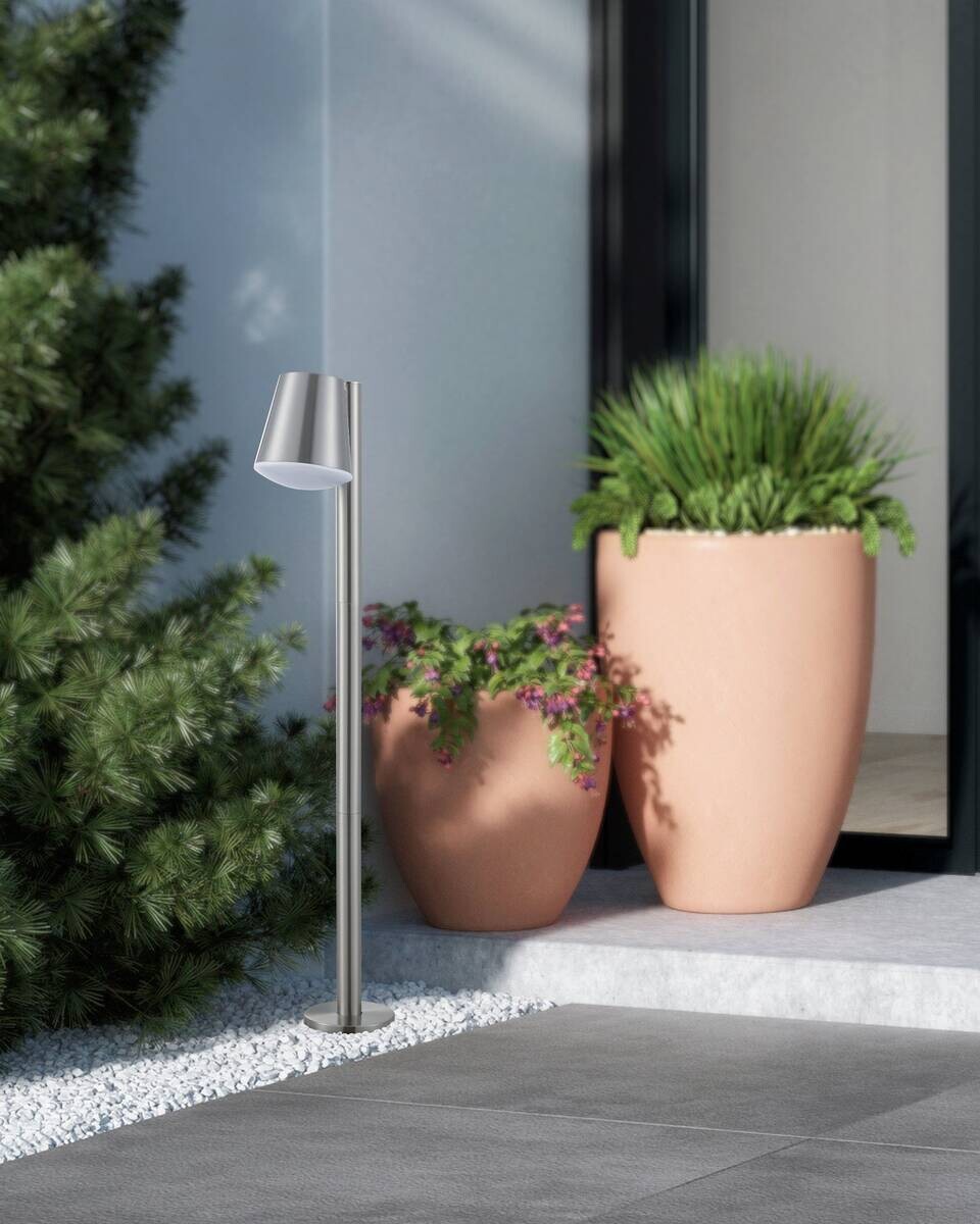 Eglo Außenwandleuchte Caldiero C Kunststoff Metall B/H/L: ca. 14x97x24 cm E27 1 Brennstellen