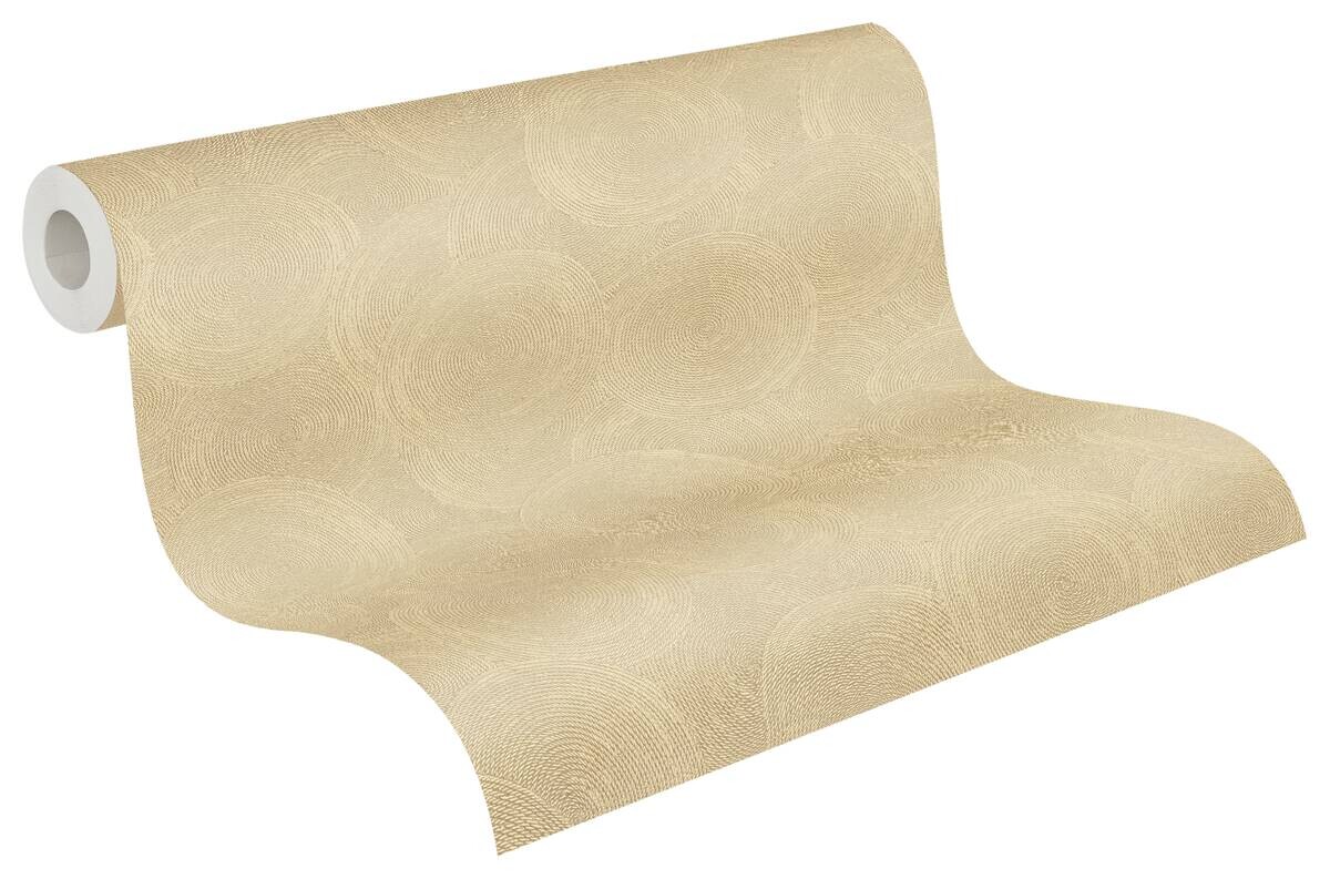A.S.Creation Vliestapete gelb braun B/H/D: ca. 53x1005x8,8 cm