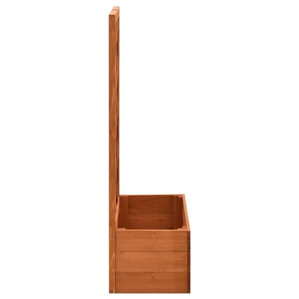 Gartenspalier orange Holz B/H/L: ca. 25x90x50 cm