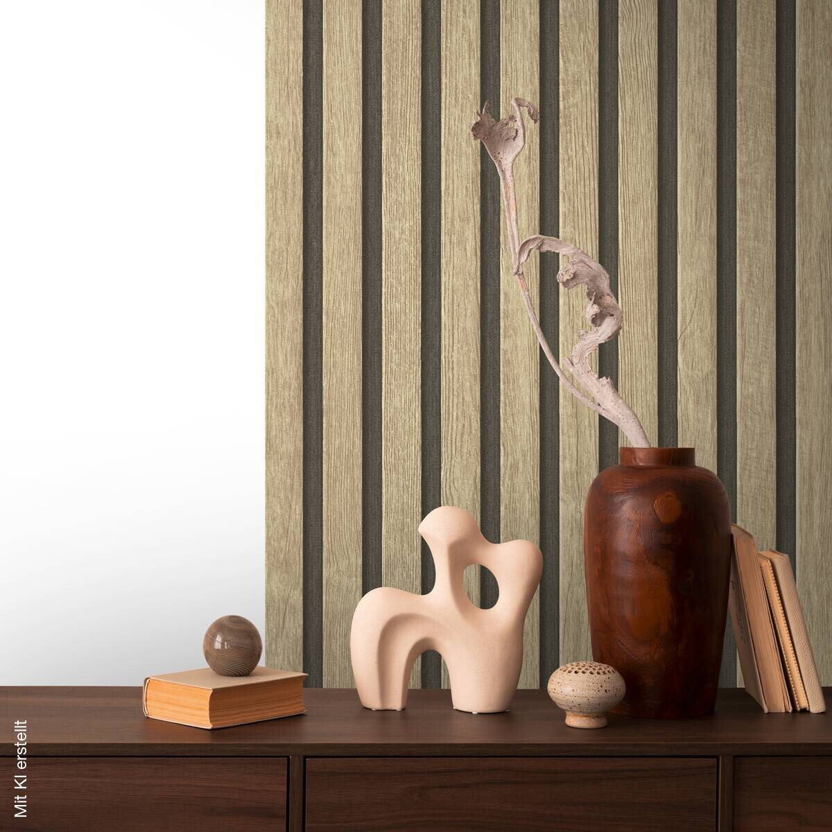 A.S.Creation Tapete beige braun schwarz B/H/D: ca. 52x250x7,5 cm