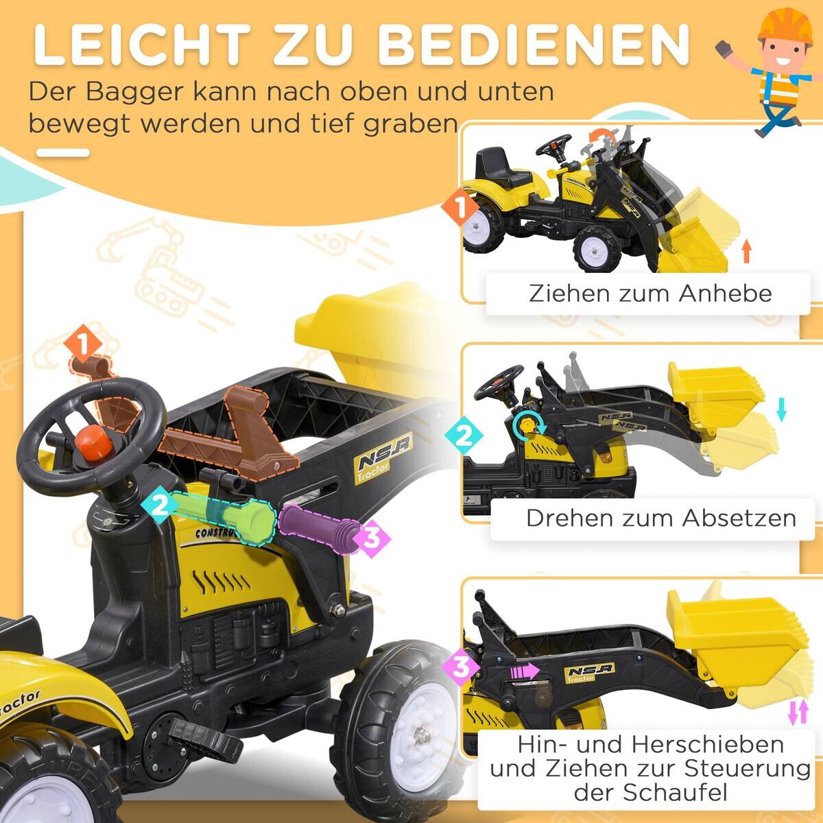 HOMCOM Kinder-Fahrzeug