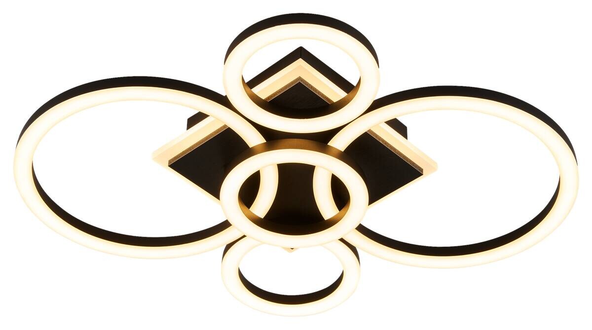 POCOline LED-Deckenleuchte Lavan schwarz B/H/L: ca. 39x9x49 cm