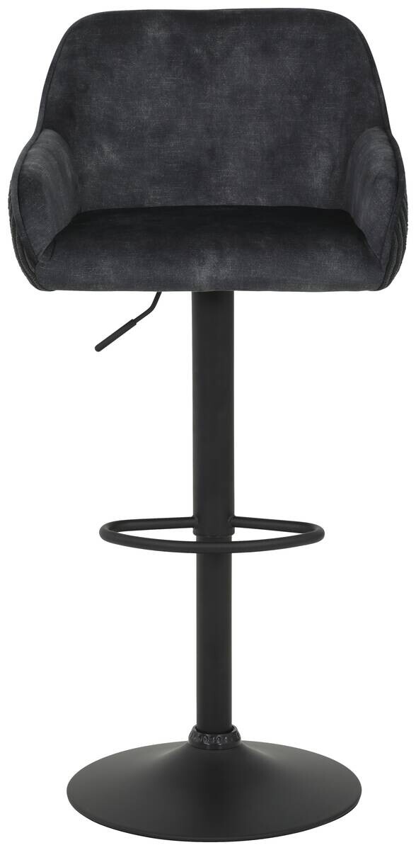 Barhocker Dollie anthrazit Microfaser B/H/T: ca. 51x87x52 cm