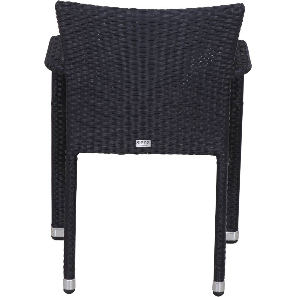 Gardamo Sessel 2er Set MINAS schwarz Kunststoff B/H/L: ca. 57x85x61 cm