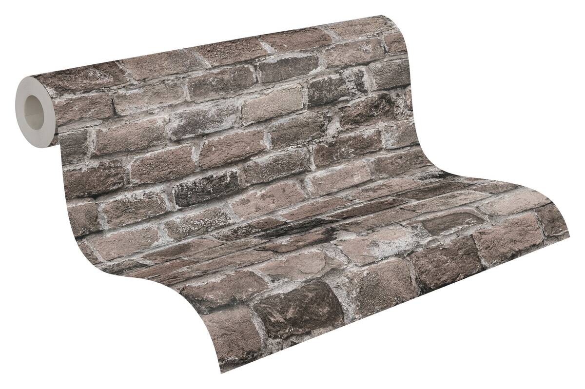 A.S.Creation Vliestapete beige braun B/H/D: ca. 53x1005x8,6 cm