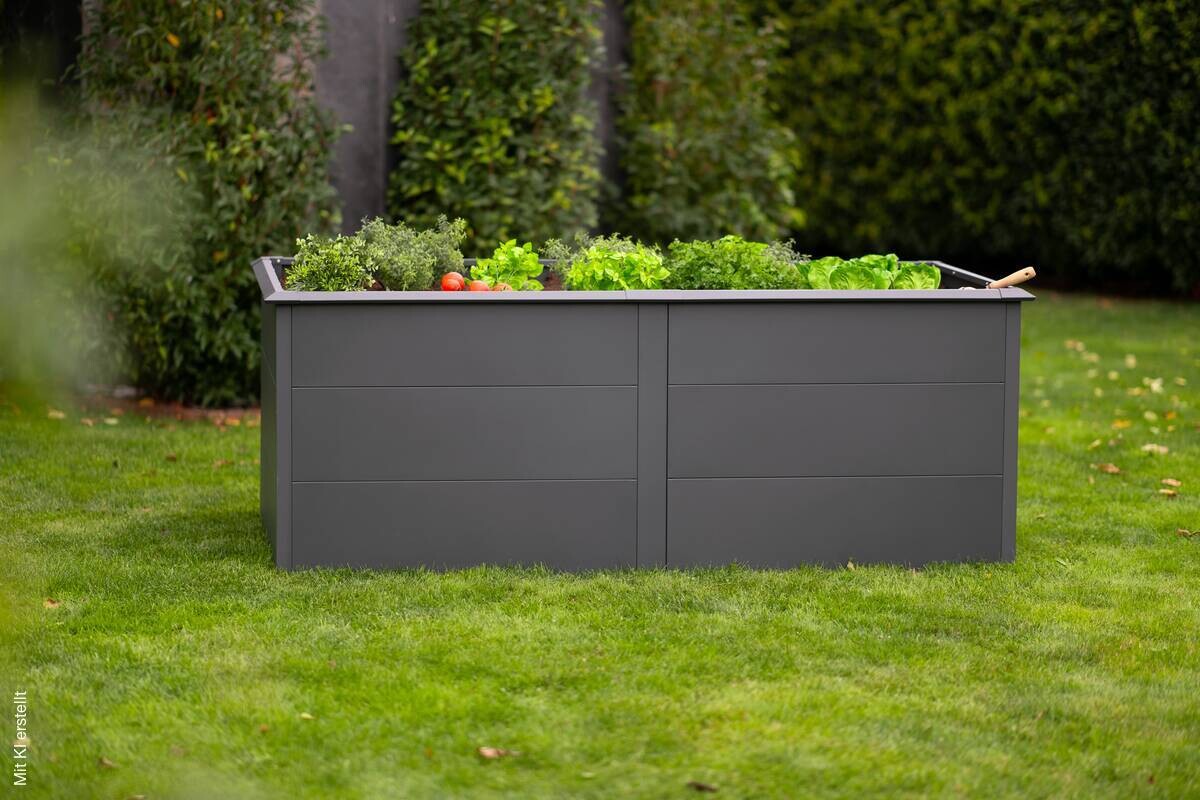 Westmann Hochbeet Primus XL anthrazit Metall B/H/T: ca. 200x77x100 cm