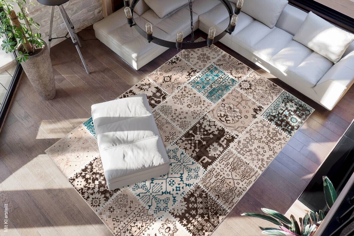 360Living Teppich Ariya taupe B/L: ca. 120x170 cm