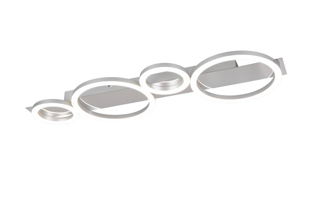 Reality LED Deckenleuchte LUMOS Chrom Metall B/H/T: ca. 72x5,5x23 cm 1 Brennstellen