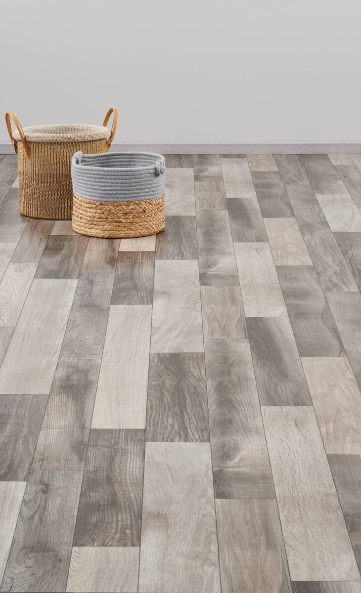 Vinylboden Inspire grau Eiche B: ca. 200 cm pro m²