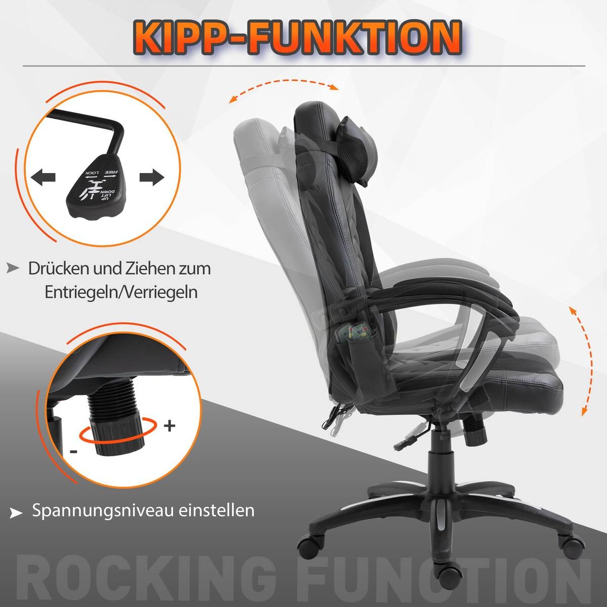 Drehstuhl 921-019BK schwarz