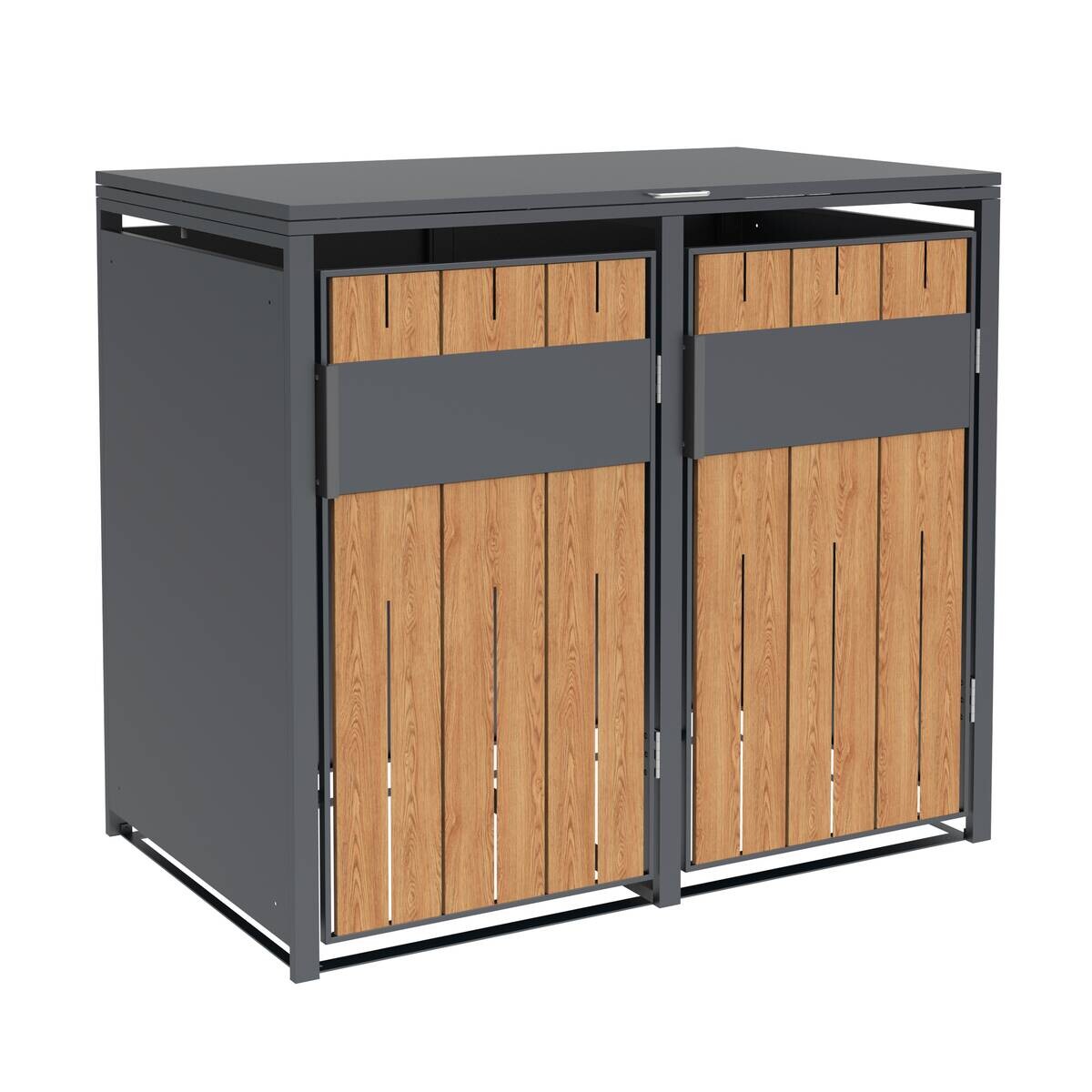 Westmann Mülltonnenbox Varius Holzoptik B/H/L: ca. 132x116x80 cm