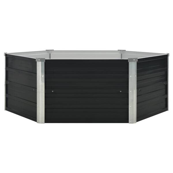 Hochbeet anthrazit Stahl B/H/L: ca. 129x45x129 cm