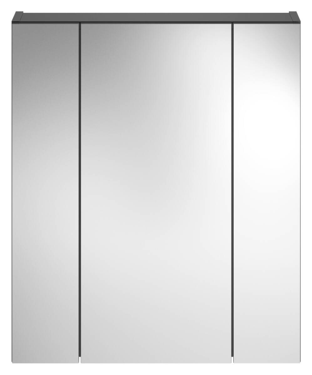 Spiegelschrank LINUS schwarz Spiegel Spanplatte B/H/T: ca. 60x70x18 cm