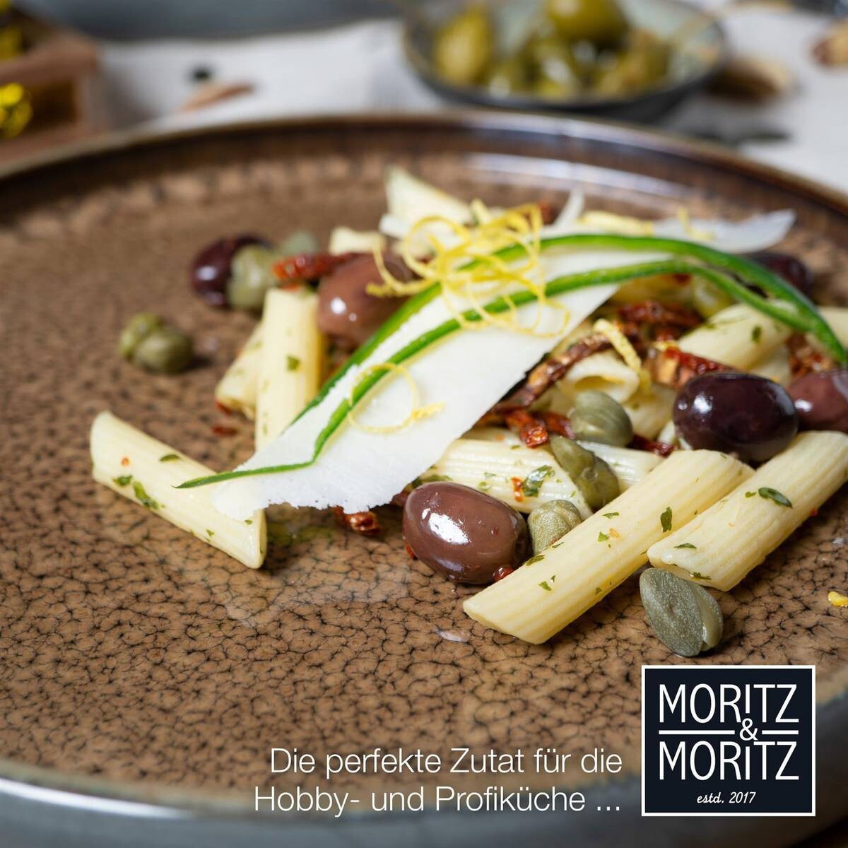 Moritz & Moritz Essteller flach beige Steinzeug D: ca. 27,5 cm