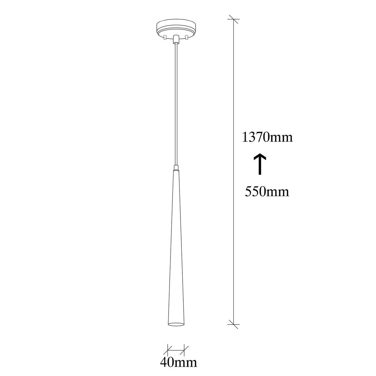 Opviq Pendelleuchte Ugur-6071 schwarz Metall B/H/T/L: ca. 4x137x5x4 cm E14 1 Brennstellen