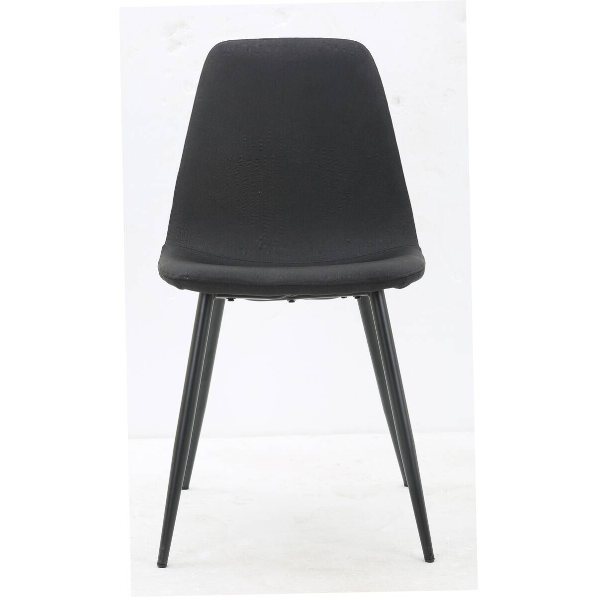 Stuhl Pia schwarz Microfaser Metall