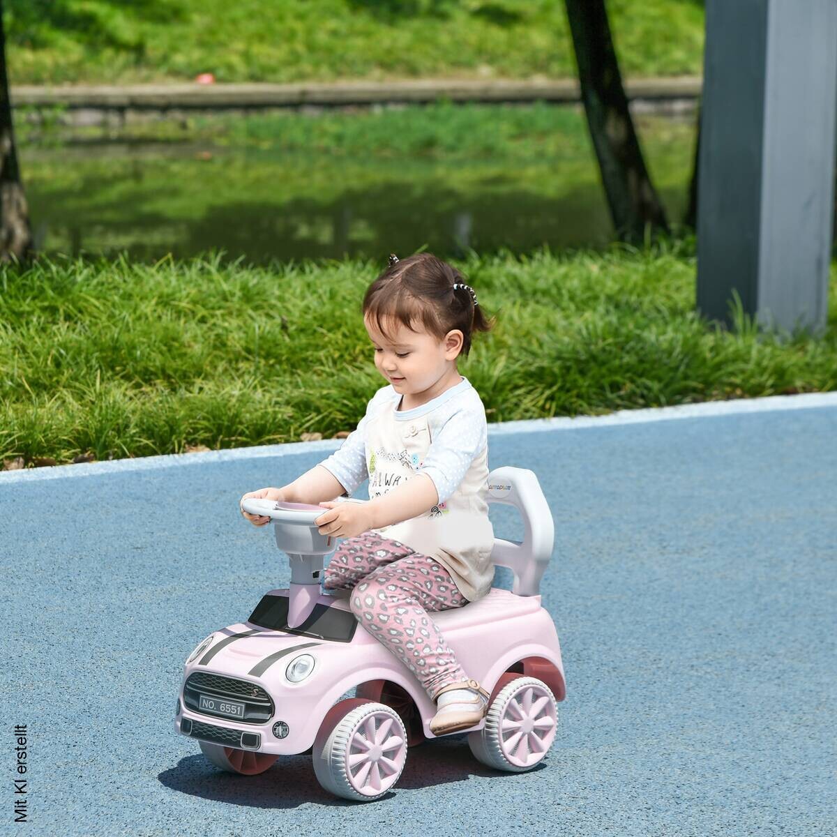 AIYAPLAY Rutschauto rosa B/H/L: ca. 25x35x53 cm