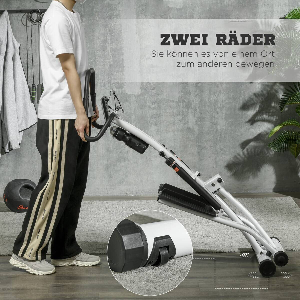 SPORTNOW Fitness-Zubehör weiß Polypropylen B/H/L: ca. 61x80x134 cm