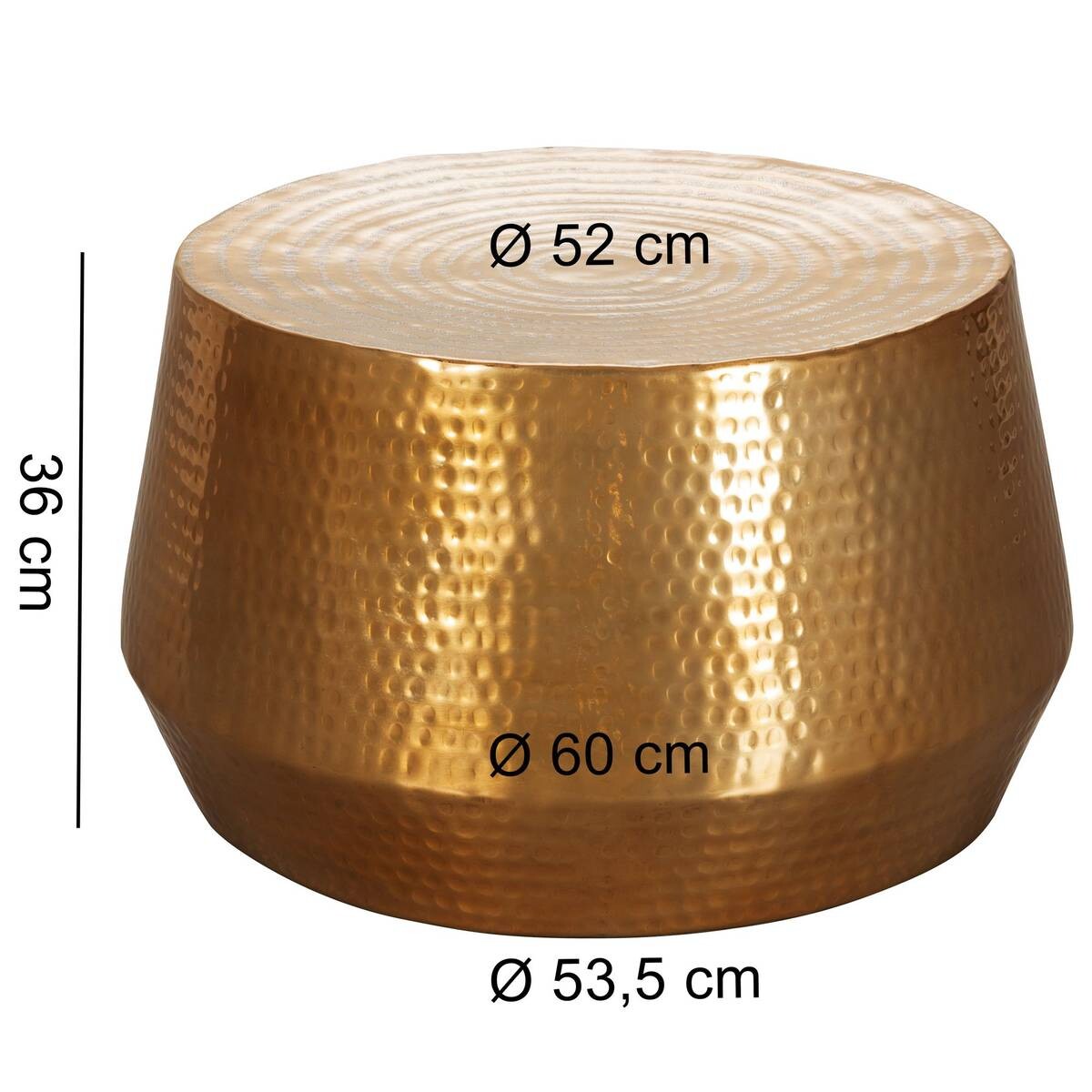 Wohnling Couchtisch gold B/H/T: ca. 0x36x0 cm