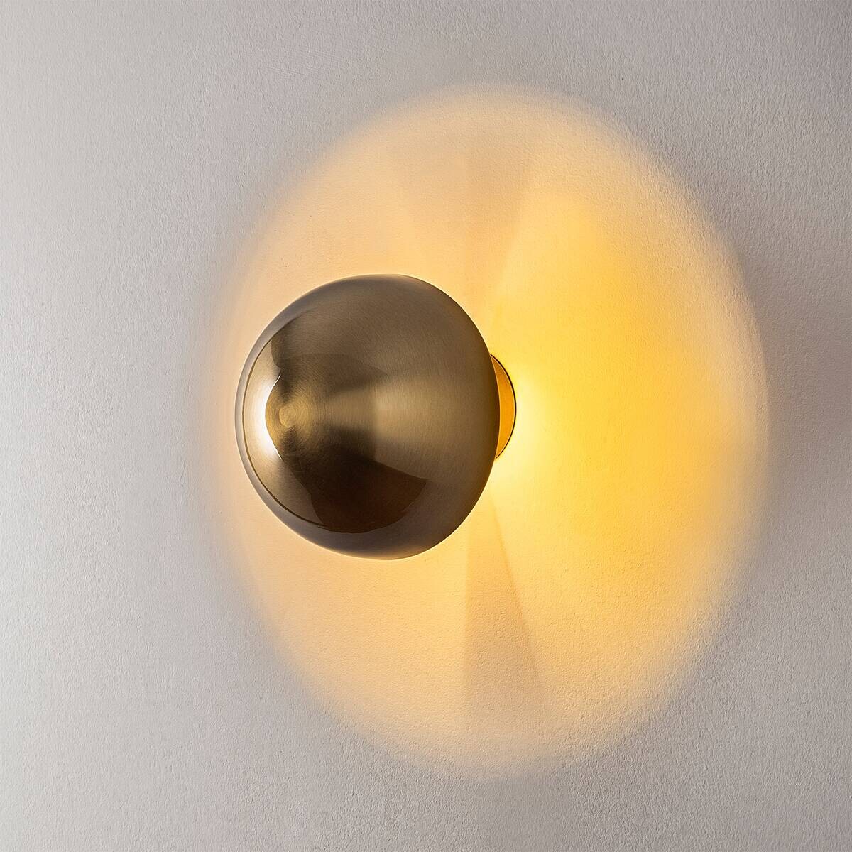 Opviq Wandleuchte Fungal gold Metall B/H/T/L/D: ca. 16x16x16x16x16 cm G9 1 Brennstellen