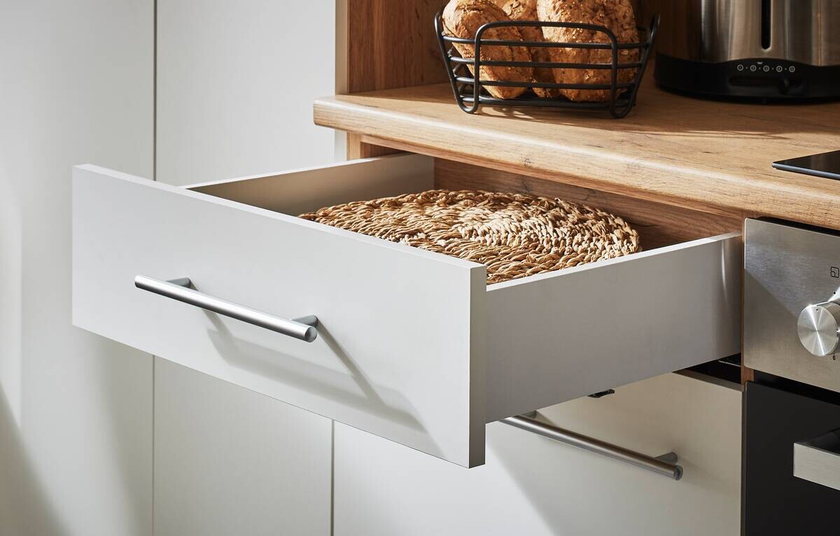 Respekta Inselküche Hilde weiß matt B/H/T: ca. 280x205x172 cm