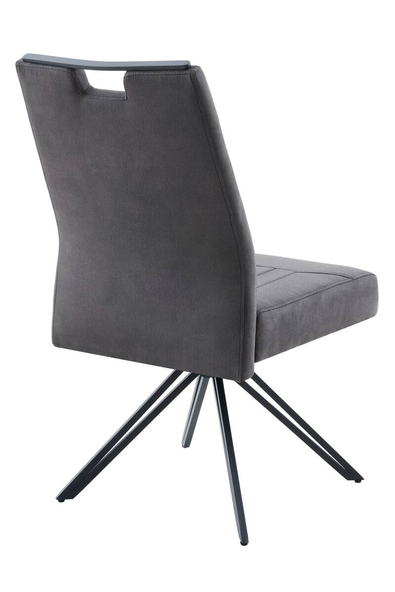 Stuhl Maggy anthrazit Microfaser B/H/T: ca. 54x97x69 cm