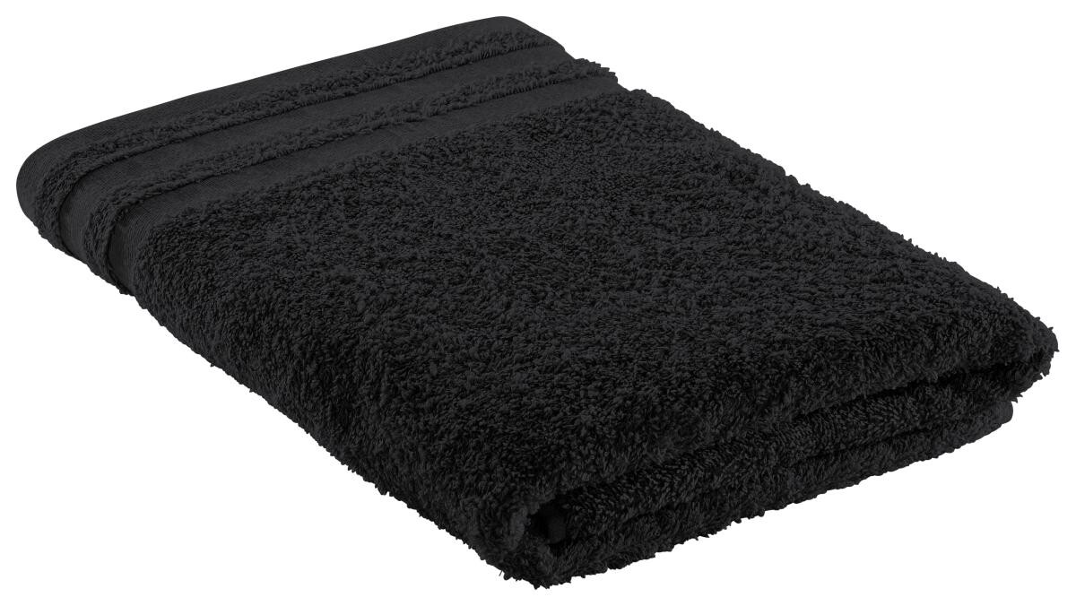 Duschtuch Miami schwarz 100% Baumwolle B/L: ca. 70x140 cm