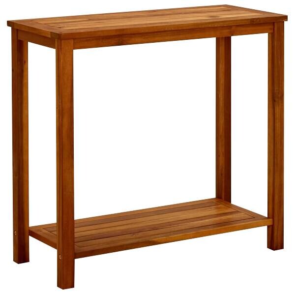 vidaXL Konsolentisch braun Akazie B/H/L: ca. 35x75x80 cm