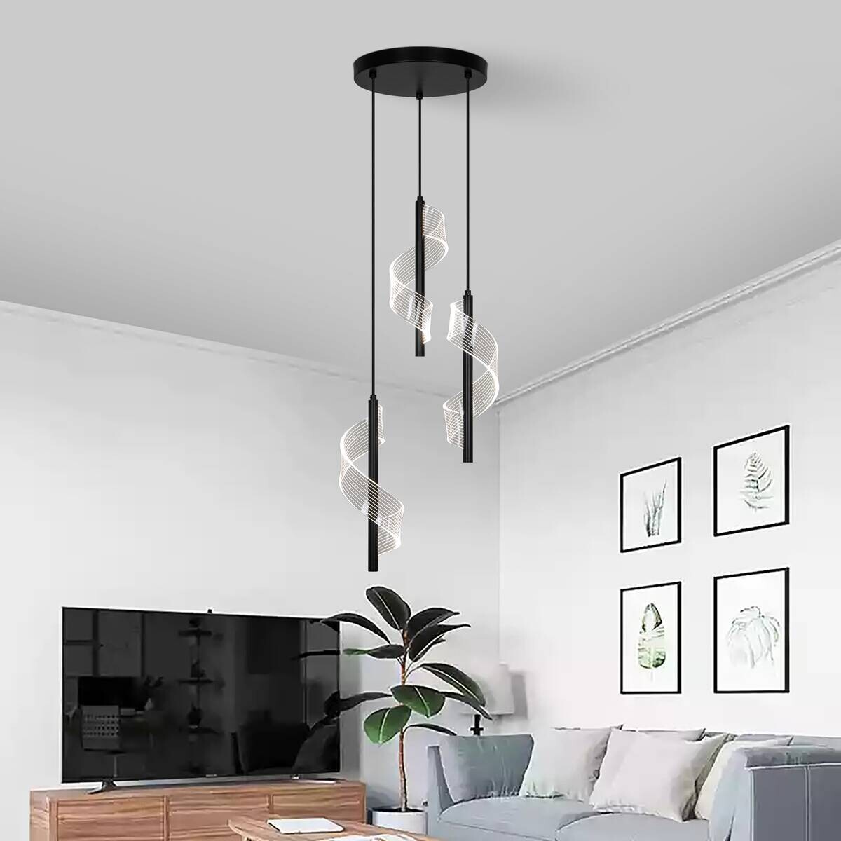 POCOline LED-Pendelleuchte Bene H/D: ca. 150x25 cm