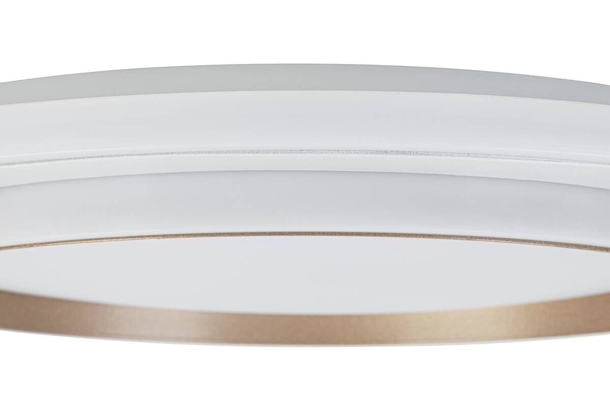 Nolo LED-Deckenleuchte Disc silber Kunststoff B/H/T: ca. 46x46x5 cm