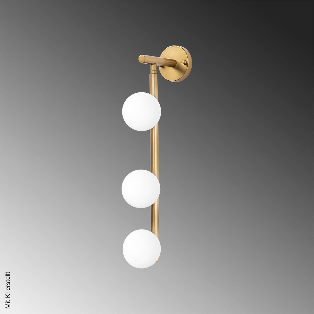 Opviq Wandleuchte gold Metall Glas B/H/L: ca. 24x59x10 cm G9 3 Brennstellen