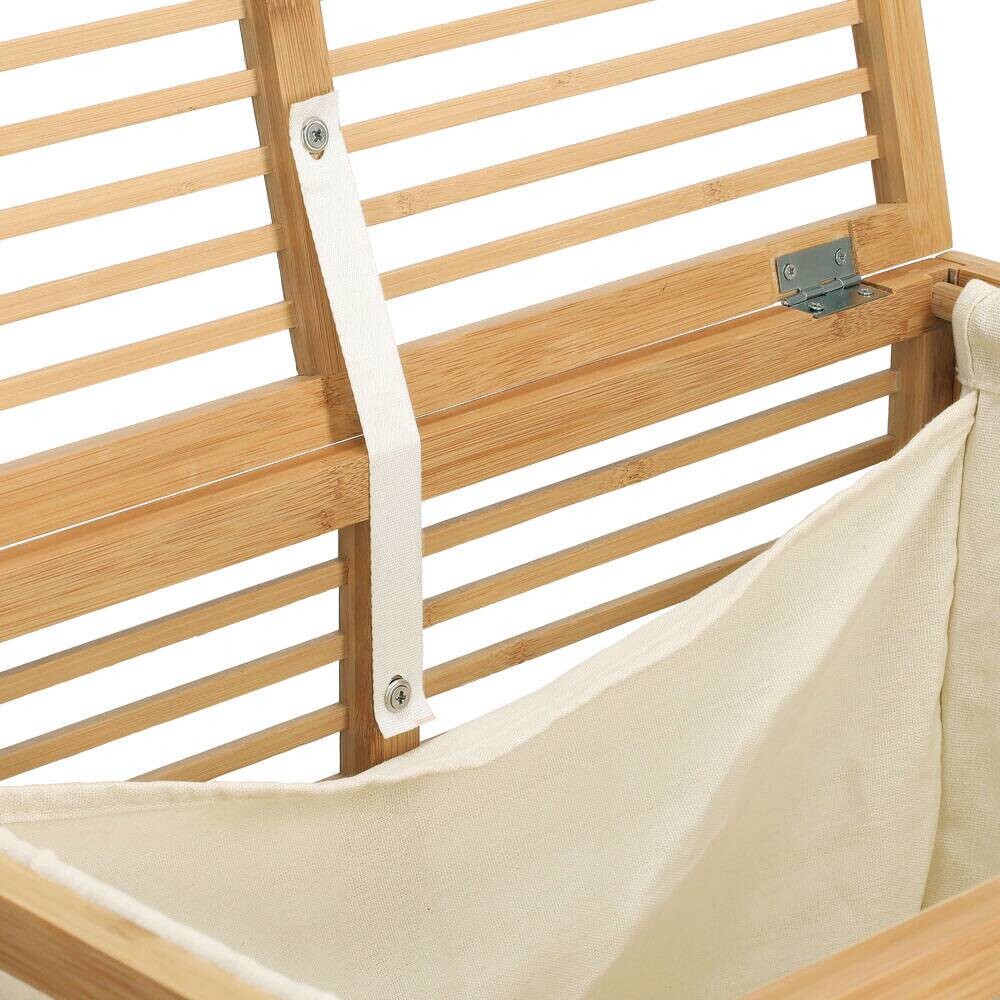 Zeller Wäschesammler natur Baumwolle B/H/L: ca. 33x61x535 cm