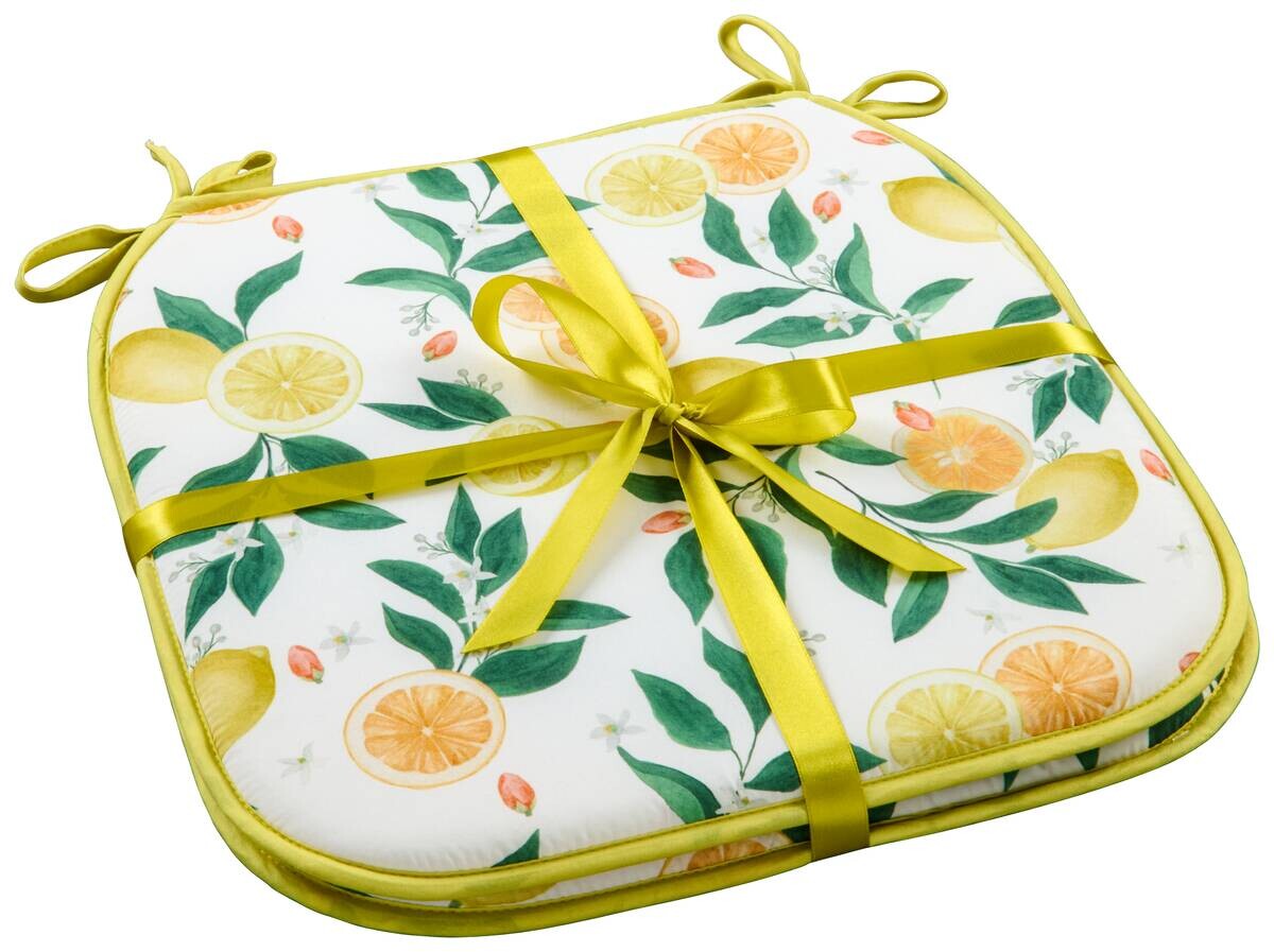 POCOline Stuhlkissen gelb 100% Polyester B/L/S: ca. 38x38x1 cm