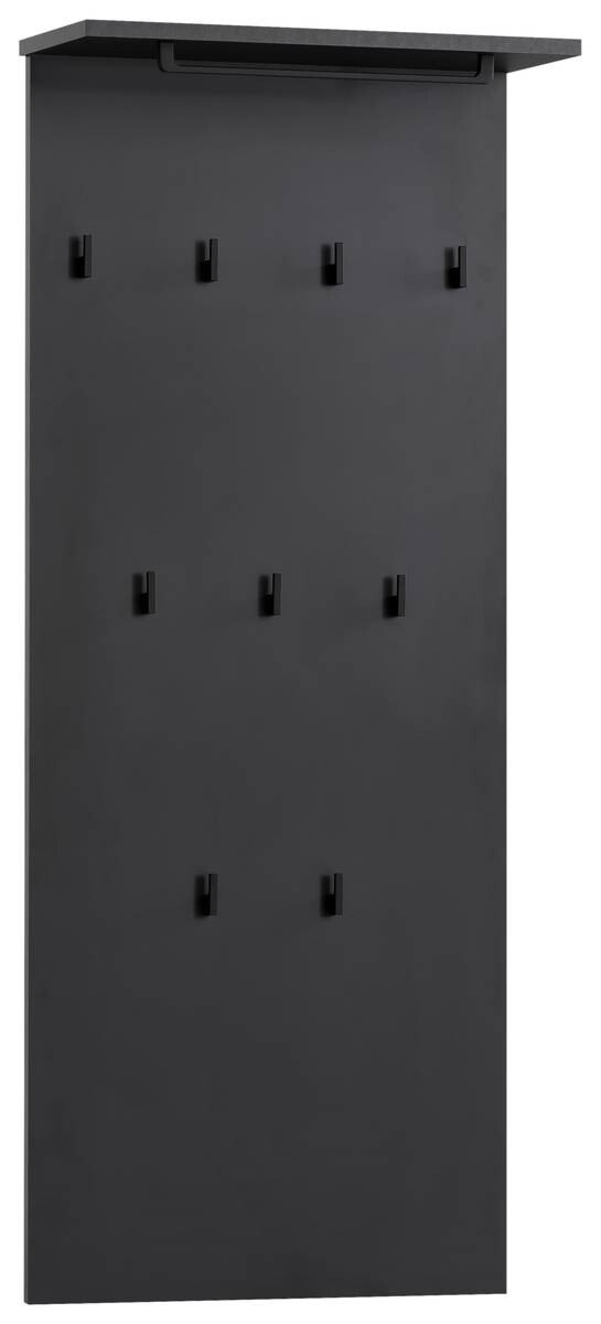 Wandpaneel Janne schwarz matt B/H/T: ca. 50x12,6x20,9 cm