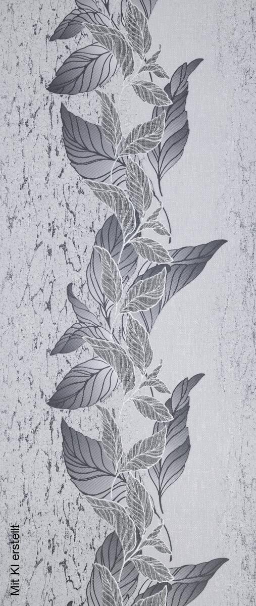 Vliestapete Floral grau B/L: ca. 53x1005 cm