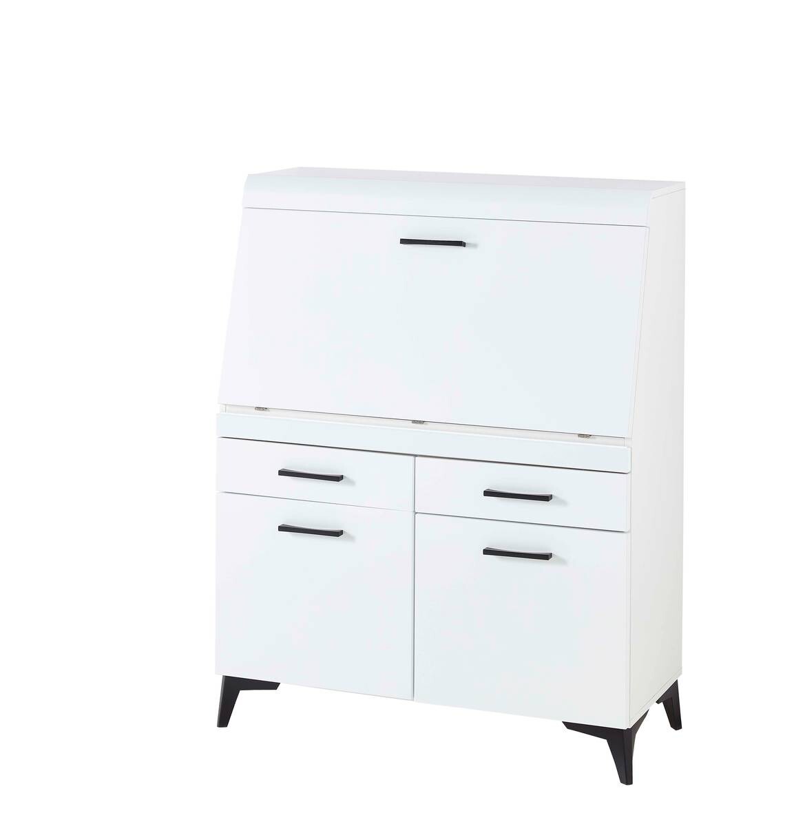 Sekretär Secret weiß matt B/H/T: ca. 98x124x42 cm