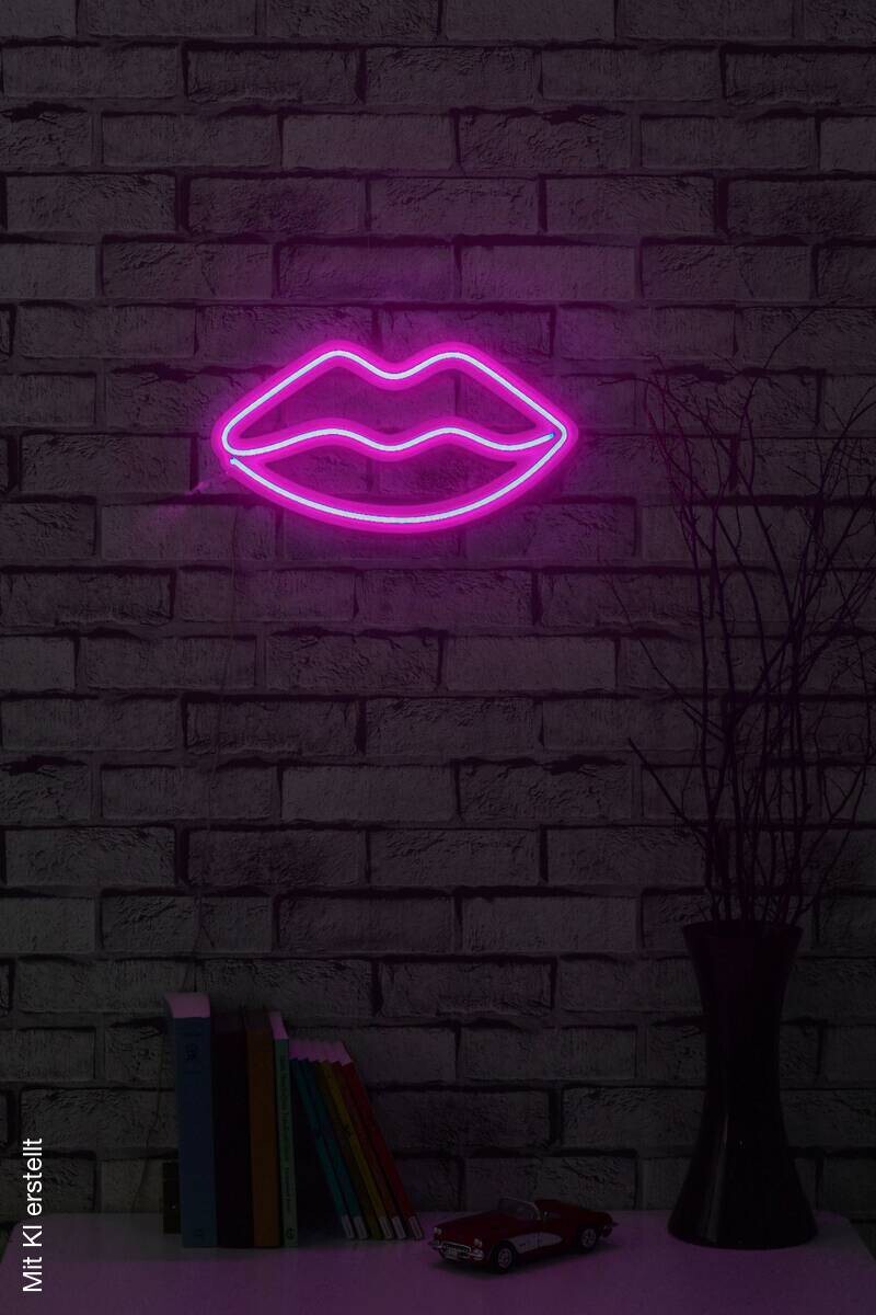 Opviq LED-Wandleuchte rosa PVC B/H/T/L: ca. 36x19x2x36 cm