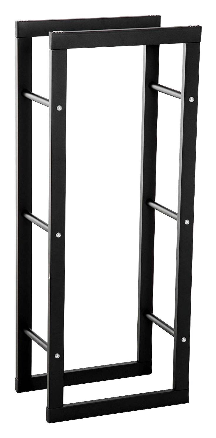 HOMCOM Kaminholzständer schwarz B/H/T: ca. 40x100x25 cm